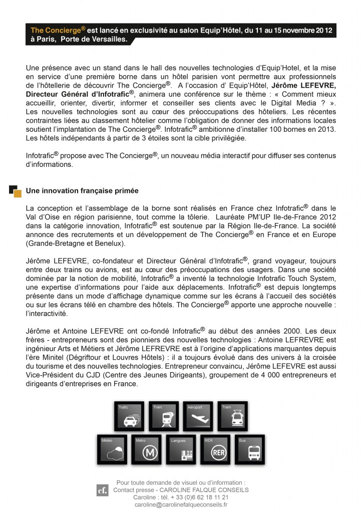 CP-Concierge- Infotrafic